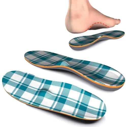 Green Striped Plantar Fasciitis Arch Support Insoles Memory Foam Insoles for Women,Comfortable Breathable Sports Shoe Inserts