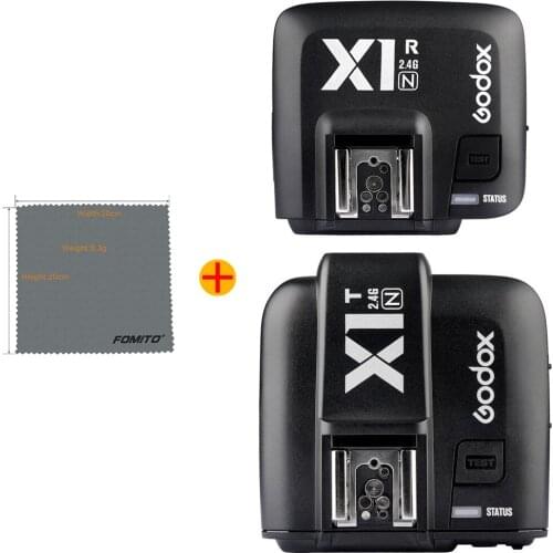 GODOX X1N TTL Flash Trigger 1/8000s HSS 32 Channels 2.4G Wireless LCD Strobe Trigger Transmitter and Receiver for Nikon