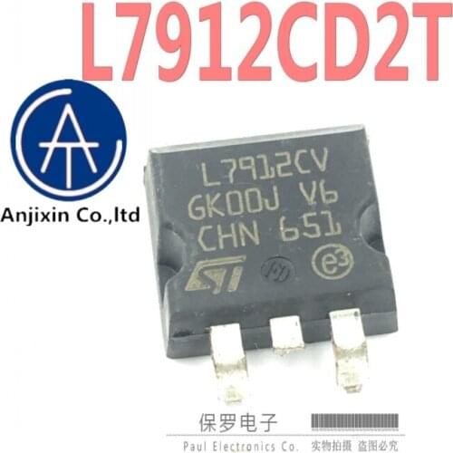 10pcs 100% orginal new three-terminal regulator L7912CD2T L7912C2T L7912CV TO-263 SMD in stock