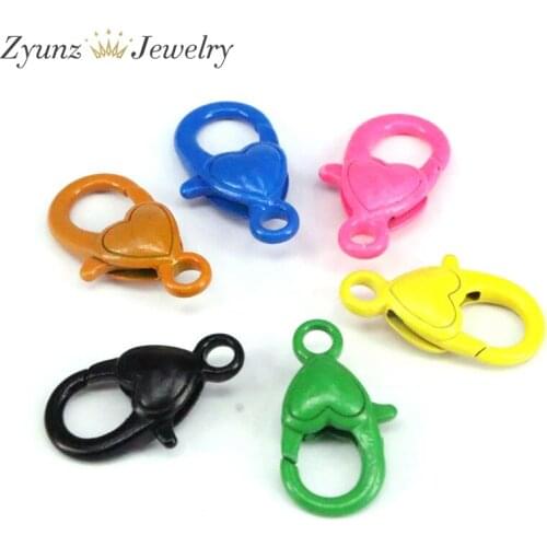 10PCS, Colorful Metal Lobster Clasps Key Chain Key Ring Lamp Shape Buckle Snap Hook For DIY Jewelry Making Findings Wholesale