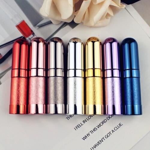 10pcs/lot Top Quality 6ML Refillable Glass Perfume Bottle Empty Metal Fragrance Bottle Aluminum Perfume Atomizer Travel Size