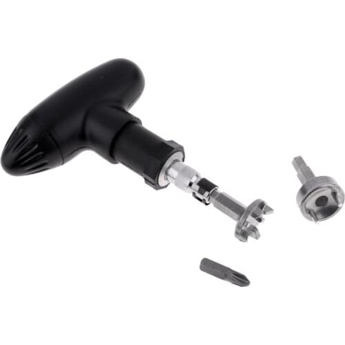 2019 MagiDeal Pro Golf Shoes Spikes Remove and Replace Wrench Tools Twist Nail Puller Golf Training Aids with 3 Adapters