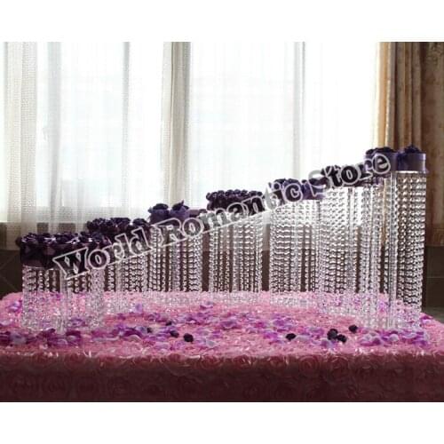 7pcs big size acrylic cake stand Table Centerpiece wedding cake display cupcake holder Party Props dia(25cm-35cm)