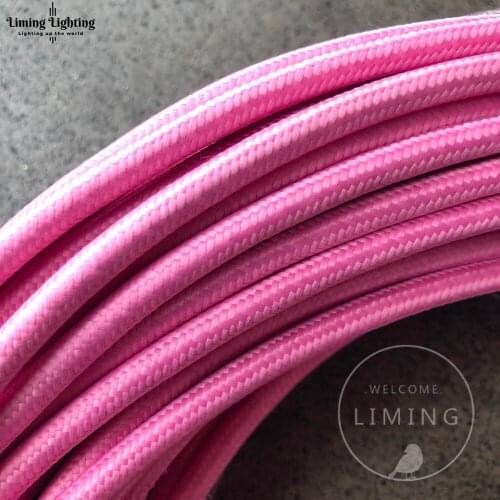 8M 2*0.75 Lot Edison Textile Cable Fabric Wire Chandelier Pendant Lamp Wires Braided Cloth Electrical Cable Vintage Lamp Cord