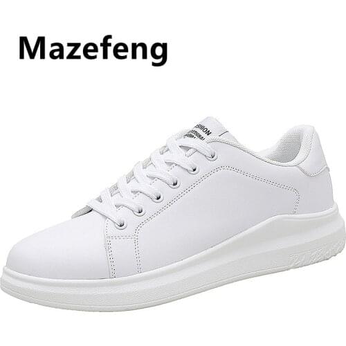 Big Size Women Sneakers Autumn Leather Light White Sneaker Female Platform Vulcanized Shoes Spring Casual Breathable Sports Shoe
