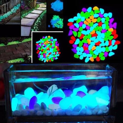 Fast Delivery 10KG Glow In The Dark Luminous Pebbles Stones for Garden Walkway Wedding Decoration Party Event Supplies