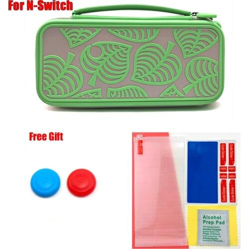 Animal Crossing Carry Case Accessories Storage Bag for Nintendos Switch Portable Travel Case for NS Nitendo Switch Tempered Glas