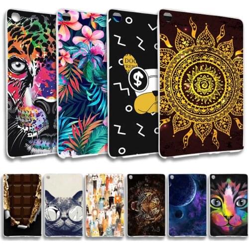 Painted Tablet Case for Lenovo Tab M8 HD TB-8505 8.0 inch Cases Waterproof Soft TPU Cartoon painting Tablet Cover Bumper Funda