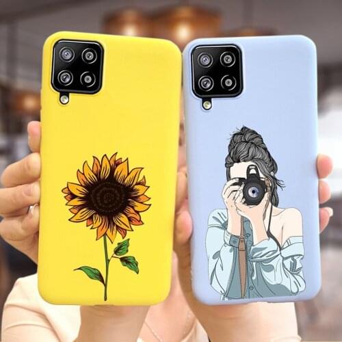 For Samsung Galaxy A42 5G Case SM-A426B Soft Slim Fundas Daisy Girls Phone Bumper For Samsung A42 A 42 5G Back Cover 6.6'' Coque