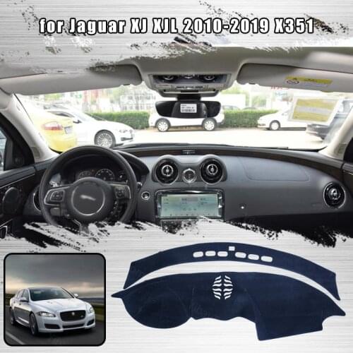For Jaguar XJ XJL 2010-2019 X351 Console Dashboard Suede Mat Protector Sunshield Cover