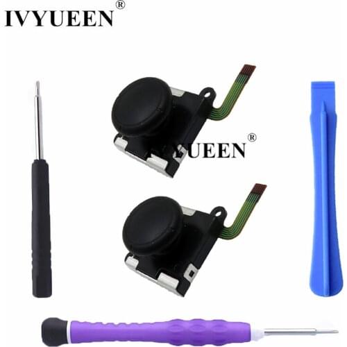 IVYUEEN 3D Analog Thumb Stick for Nintend Switch NS Joy Con Joystick Caps Replacement Repair Parts Mod Kit for JoyCon