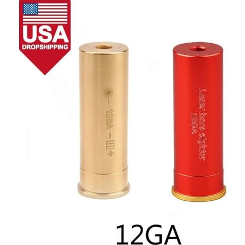 12 GAUGE Cartridge Red Laser Bore Sighter with Aluminium 20mm Diameter of Hunting Accessories