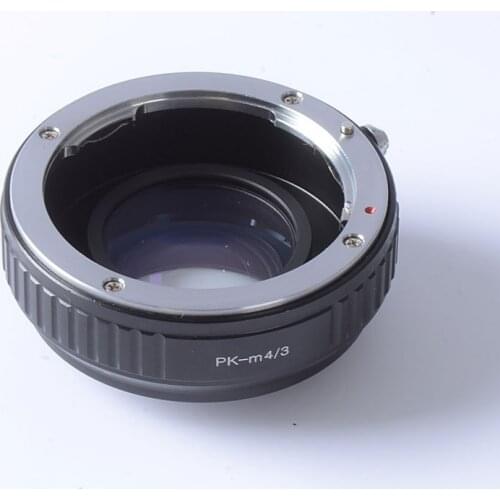 Focal Reducer Speed Booster Turbo adapter ring for Pentax PK Lens to m4/3 mount camera GF6 E-PL6 GX1 GX7 EM5 EM1 E-PL5 BMPCC