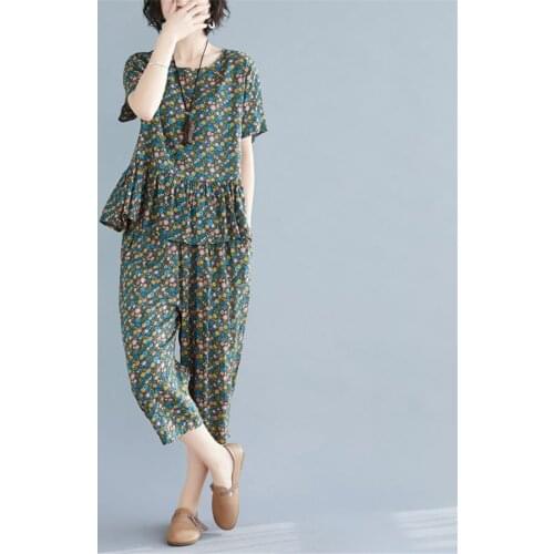 Plus Size 5XL clothes 2021 Summer Women Sports Suit Top And Pant Two Piece Sportwear Home Tracksuit Matching Set outfit