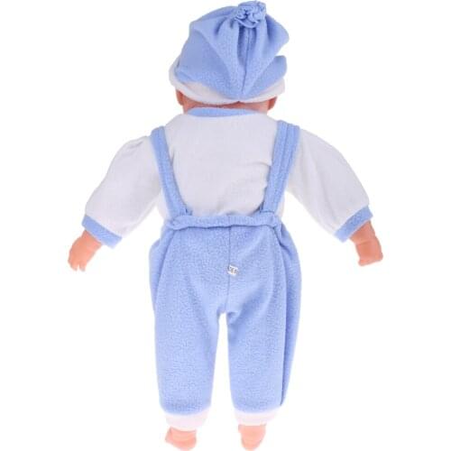 52cm Vinyl Reborn Boy Doll Newborn Baby Doll Use - Blue Clothes