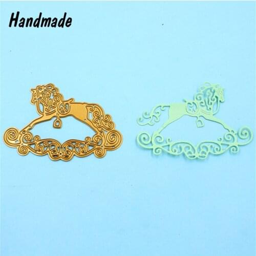 Metal Steel Lace Baby Rocking Horse Cutting Dies Stencil For DIY Scrapbooking Decorate Craft Photo Album Embossing Folder Paper