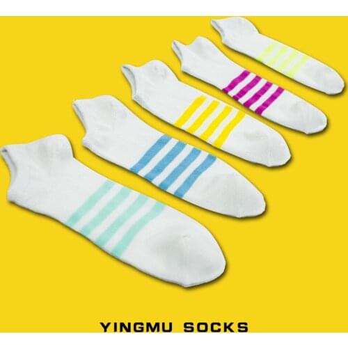 Striped Cotton Mens Sock Fashion Short Sock Ankle Funny Socks Male Women Breathable Casual Sport Calcetines Socks for Men Women