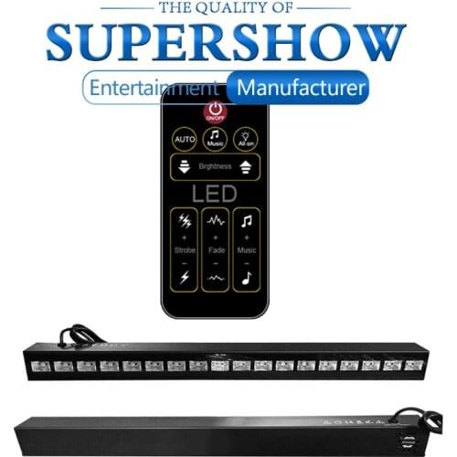 Professional 18*3W UV Black light Led Bar Light Wall Washer Light for Halloween Party Disco Lighting Equipment