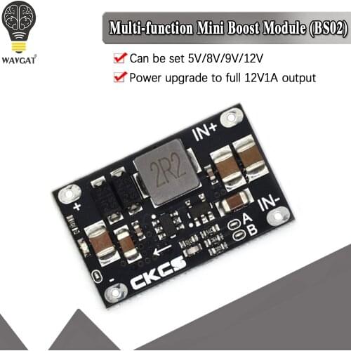 Real 10W DC-DC Multi-function mini boost module 3V-5.5V to 5V 8V 9V 12V /3.7V Lithium battery boost LED Indicator