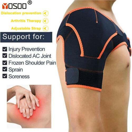 Yosoo Shoulder Support Brace Left/Right Shoulder Bandage Brace Dislocation Arthritis Joint Pain Relief Injury Protector Shoulder