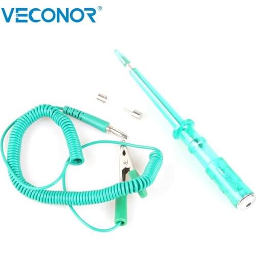 Green Auto Circuit Tester DC 6V-12V-24 Volts Voltage Gauge Test Pencil Detector Current Measuring Tool