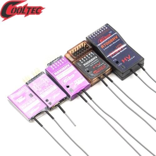 Cooltech RFA04A R6008 R7008HV SBUS Futaba Fasst 2.4G compatible Receiver 8ch 6EX T8FG T10C T12FG 14SG 16SG 16SZ 18SZ 18MZ 4PK