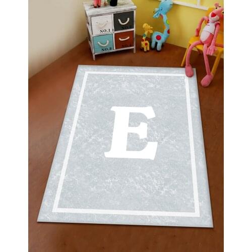 Grey white E letter patterned modern carpet runner round carpet kitchen carpet free shipping soft tissue bedroom living room