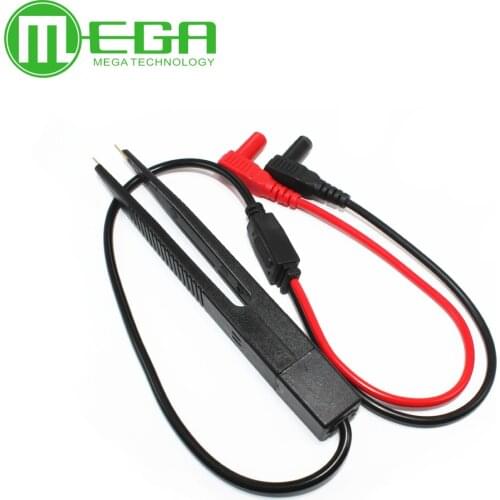 SMD SMT Test Leads Chip Component LCR Testing Tool Multimeter Tester Clip Meter Pen Lead Probe Tweezers Capacitor