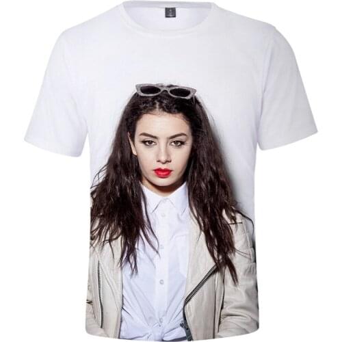 Comfortable Suitable Charli XCX Popular Charli XCX Casual Hot Summer 3D Short Sleeve girls boys t shirt Men Women T shirt Tees
