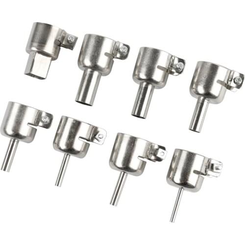 8pcs/set Universal BGA Nozzle Hot Air Soldering Station Hot Air Station Dedicated For SAIKE ATTEN 852D+ 850 909D