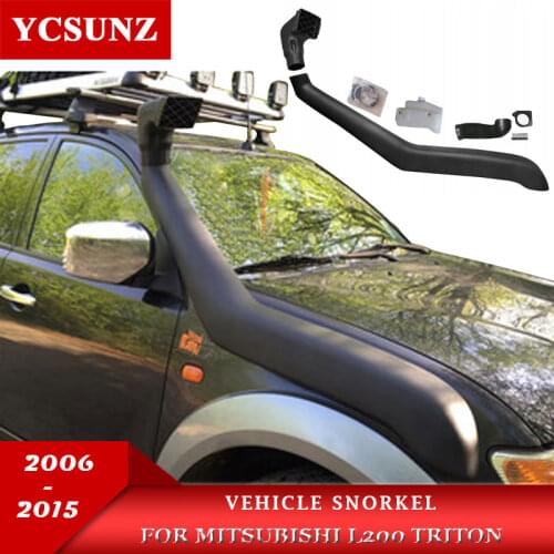 Air intake snorkel parts For Mitsubishi L200 Triton 2006 2007 2008 2009 2010 2011 2012 2013 2014 Vehicle snorkel 4x4 accessories