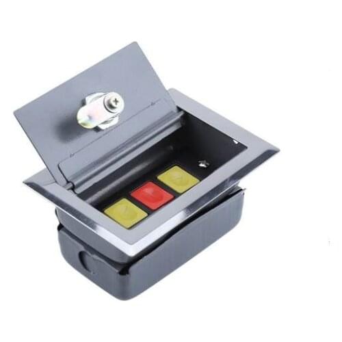 Up Down Stop 3 Button Roller Shutter Garage Door Switch Cassette Cover + Key