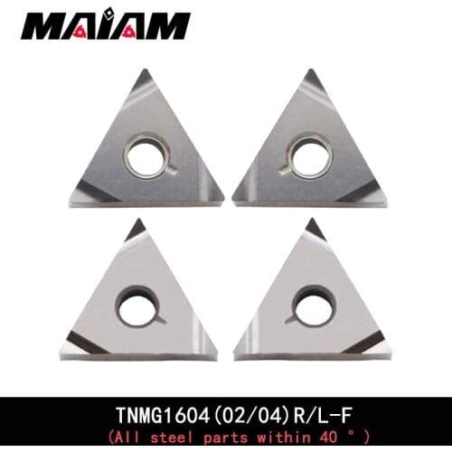 High quality TNMG160402 TNMG160404 triangular grooving steel part finish machining TNMG1604 02 04 left insert right insert