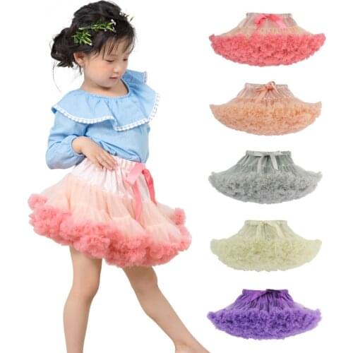 Girls pettiskirt tutu skirt fluffy petticoat baby skirt children dance skirt ballet ball gown tutu petticoat kids clothing