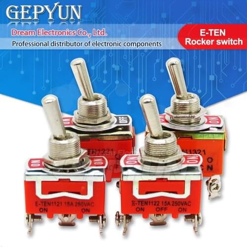 1pcs E-TEN1122/E-TEN1021/E-TEN1121/E-TEN1322/E-TEN1221/E-TEN1321 3 feet 3-speed Toggle switch rocker switch