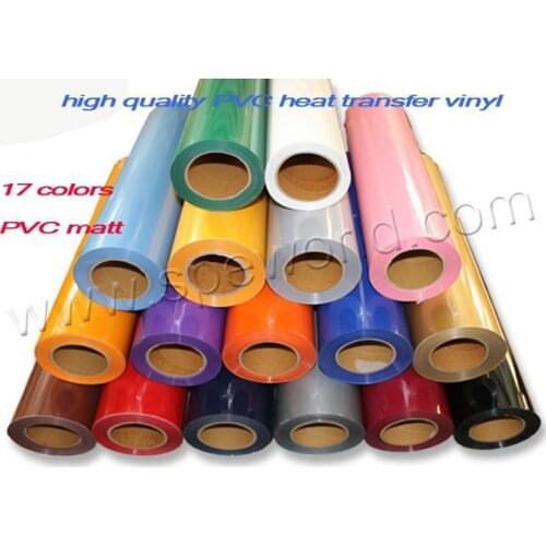 11 meters PVC Vinyl from Korea, PVC heat transfer film pick 11 colors out of 17