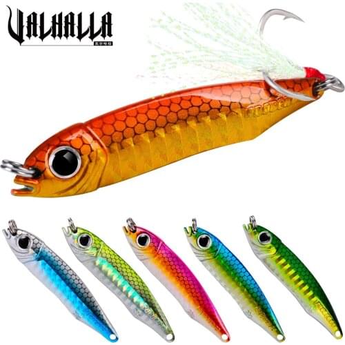 VALHALLA 20Pcs Metal Jigging Spoon Fishing Lure 10g-35g Shore Jig Casting Drag Cast Sea Bass Hard Artificial Bait Fishing Tackle