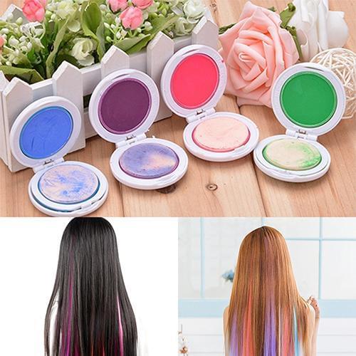 4Pcs Wash-Out Dye Hair coloring style Chalk Non-Toxic DIY Temporary Hair Chalks Dye Pastels Beauty Tools Salon Kit