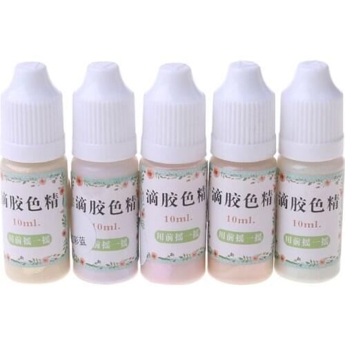 5Pcs Magic Aurora AB Effect Resin Coloring Dye Kit Liquid Resin Pigment Pearlescent Colorants Resin Dye Jewelry Making