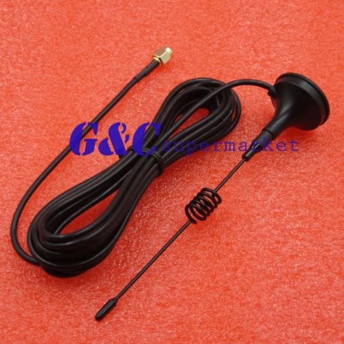 5dbi 433MHz Antenna SMA Male Plug GSM 9.84ft Cable 3M Magnetic For Ham radio