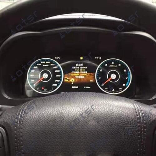 12.3" Android 9.0 Car LCD instrument dashboard screen GPS Navigation For Toyota Highlander 2014-2019 Multimedia player