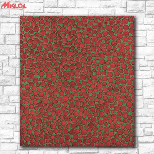 Free Shipping Wall Art Kusama Yayoi Dots 80 Painting For Living Room Home Decoration Oil Painting On Canvas Wall Painting