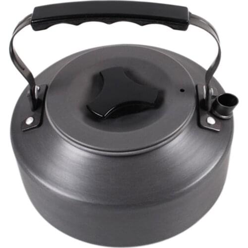 1.1L Outdoor Camping Survival Coffee Pot Water Kettle Teapot Aluminum Ultra-Light Portable Travel Tableware