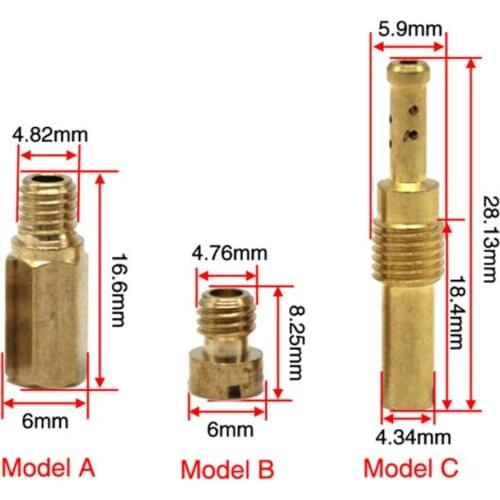 10pcs Main Jet For PWK OKO CVK Mikuni KOSO Motorcycle Carburetor Vice Injectors Nozzle Size 100-140 77HF