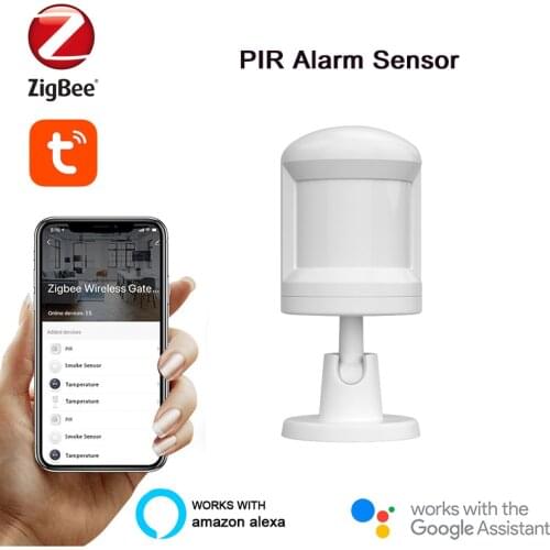 Tuya ZigBee PIR Motion Sensor Detector Infrared Alarm Human Body Movement Detection With Foot Stand Remote Monitor Home Safety