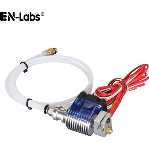 V6 J-head Hotend Remote Extruder Kit for E3D 3D Printer Part Hot End Metal Extruder Nozzle 0.4mm Heater Block Cooler 1.75mm 3mm