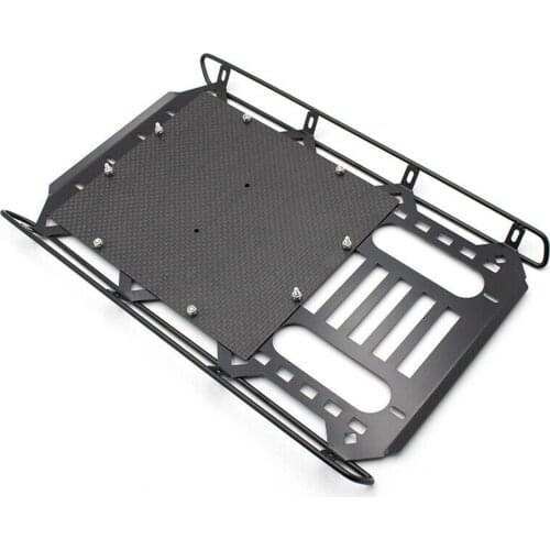 Metal Roll Cage 1:10 Roof Luggage Tray Rack for 2021 Ford Bronco TRX-4 black RC car accessories