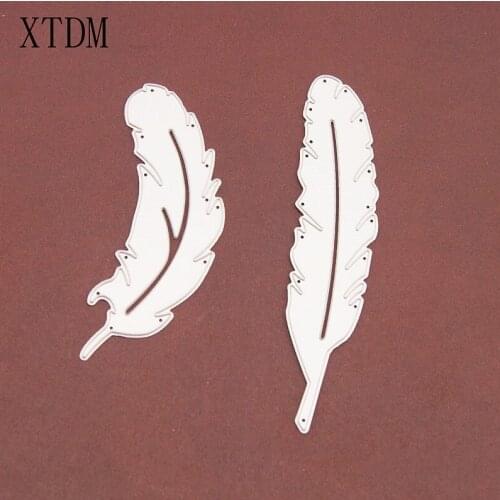 Metal craft feather paper die cutting dies for Scrapbooking/DIY Easter wedding Halloween Easter card