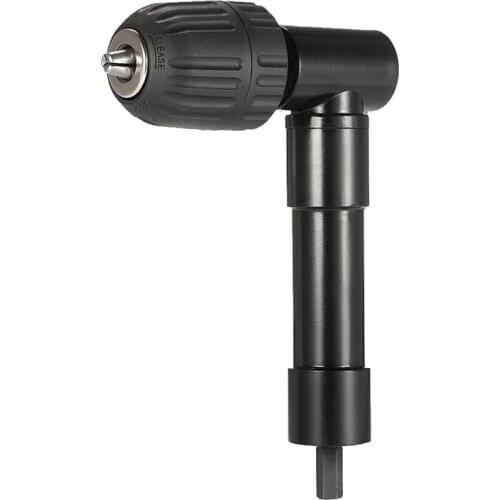 8mmHex Shank Right Angle Keyless Chuck Impact Drill Bend Extension right angle drill attachment 90 Degree Cordless Drill Adapter