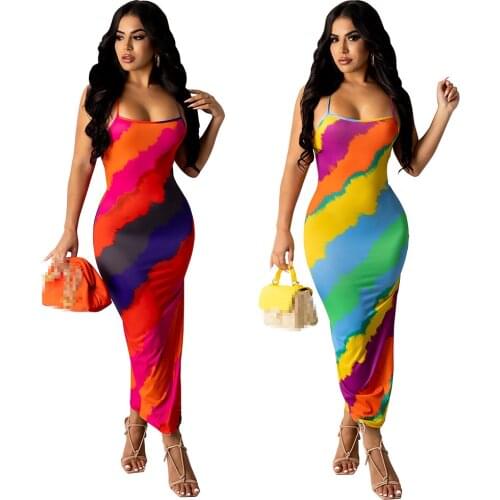 Dresses for women 2021 bodycon dress dresses sexy long dress wholesale print